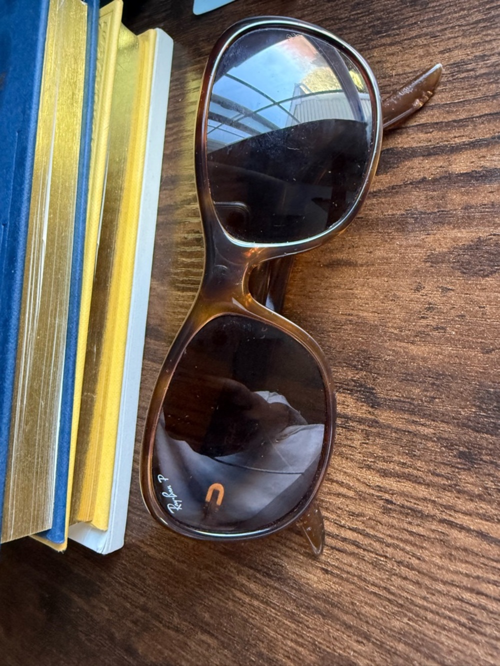 Ray-Ban Tortoise Shell Brown Oversized Sunglasses